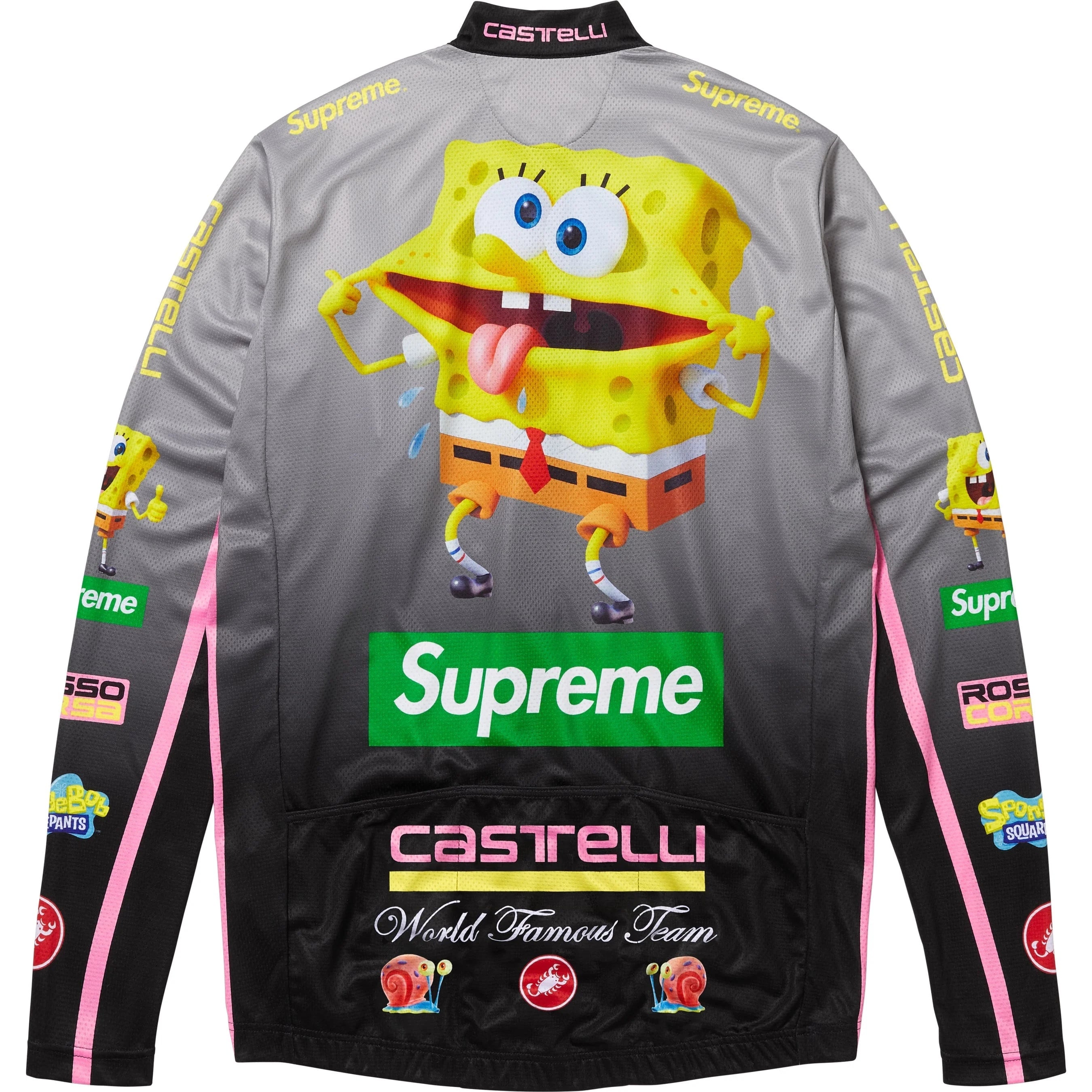 Supreme®/SpongeBob SquarePants Castelli® L/S Cycling Jersey view 5
